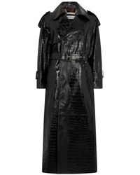 Philipp Plein - Crocodile-Print Trench Coat - Lyst
