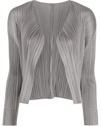 Pleats Please Issey Miyake - Monthly Colours May Plissé Cardigan - Lyst