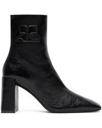 Courreges - Heritage Leather Ankle Boots - Lyst