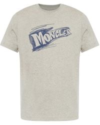 Moncler - Logo-Print T-Shirt - Lyst