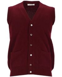 Al Duca d'Aosta - V-Neck Cashmere Vest - Lyst