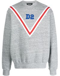 DSquared² - Sweatshirt Mit Logo-Stickerei - Lyst