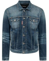 DSquared² - Buttoned Denim Jacket - Lyst