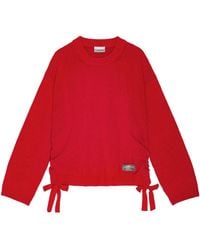Ganni - Future Wool-Blend Oversized O-Neck Jumper - Lyst