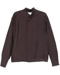 Costumein - Base Otax Buttoned Collarless Shirt - Lyst