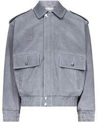 Ludovic de Saint Sernin - Robert Flap-Pocket Suede Jacket - Lyst