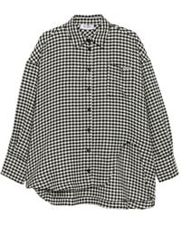 The Attico - Houndstooth-Pattern Oversized Jacket - Lyst