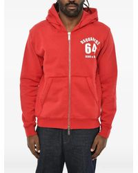 DSquared² - Logo-Print Zip-Up Hoodie - Lyst