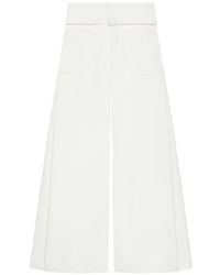 Courreges - Palazzo Broek Met Logodetail - Lyst
