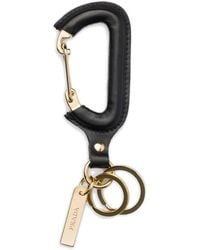 Prada - Schlüsselanhänger Aus Leder - Lyst