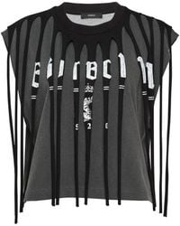 BONBOM - T-Shirt À Découpes - Lyst