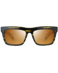 Bugatti - Tortoiseshell-Effect Rectangle-Frame Sunglasses - Lyst