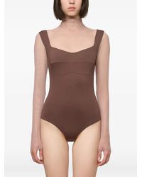 Atu Body Couture - Tulle-Insert Long-Sleeve Top - Lyst