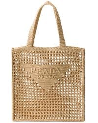 Prada - Crochet Tote Bag - Lyst