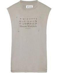 Maison Margiela - Trägershirt Mit Logo-Print - Lyst