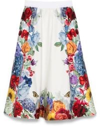 Alice + Olivia - Falda Earla En Color Blanco Talla En - Lyst
