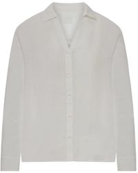 120% Lino - Button-Up Linen Shirt - Lyst