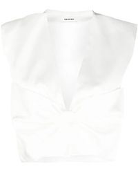 Sandro - リボンディテール トップ - Lyst