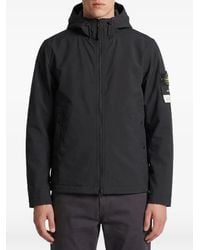 Stone Island - 4100108 Soft Shell-R_E.Dye Technology Hooded Jacket - Lyst