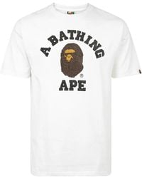 A Bathing Ape - Glass Beads College T-Shirt - Lyst