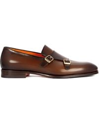 Santoni - Monk-Schuhe mit doppelter Schnalle - Lyst