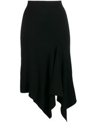 Diane von Furstenberg Jupe mi-longue asymétrique - Noir