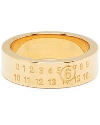 MM6 by Maison Martin Margiela - Numeric Minimal Ring Met Glanzende Afwerking - Lyst