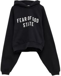 Fear Of God - Embroidered-Logo Hoodie - Lyst