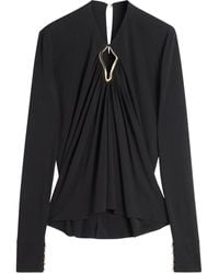 Lanvin - Blouse À Découpes - Lyst