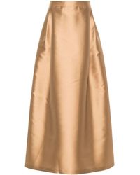 Alberta Ferretti - High-Waist Pleat Skirt - Lyst