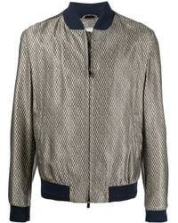 Corneliani - Micro-Print Bomber Jacket - Lyst