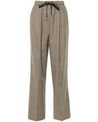 Pinko - Check-Pattern Trousers - Lyst