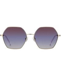 BOSS - Hexagonal-Frame Gradient Sunglasses - Lyst