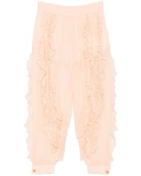 Zimmermann - Ruffled Lace Trousers - Lyst