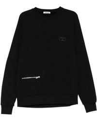 Undercover - Sweat Brodé À Détail De Zip - Lyst