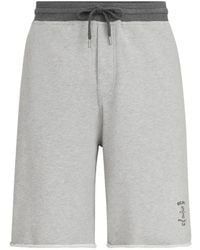 Brunello Cucinelli - Bermuda En Éponge Avec Broderie - Lyst