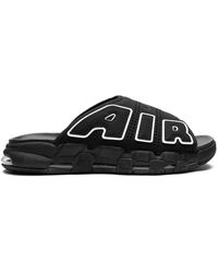 Nike - "air More Uptempo Og ""black/white"" Slippers" - Lyst