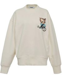 MSGM - Sweater Met Print - Lyst