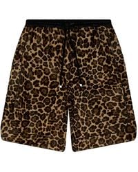 NAHMIAS - Leopard-Print Shorts - Lyst