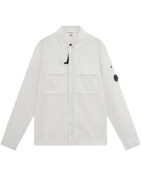 C.P. Company - Lens-Detail Zip-Up Shirt - Lyst