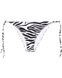 Mc2 Saint Barth - Zebra-print Bikini Bottom - Lyst