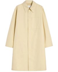 Jil Sander - Patch Pocket Poplin Coat - Lyst
