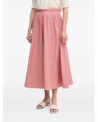 Ouí - Pleated A-Line Midi Skirt - Lyst