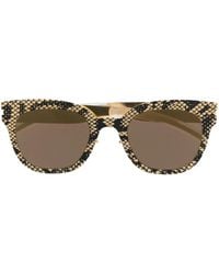 Mykita - Occhiali Da Sole Wayfarer Con Stampa Pelle Di Serpente - Lyst