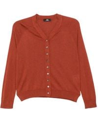 Alpha Studio - Button-Up V-Neck Cardigan - Lyst