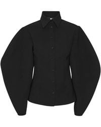 ROTATE BIRGER CHRISTENSEN - Camicia Con Maniche A Palloncino - Lyst