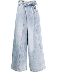 Feng Chen Wang - Twisted Wide-leg Jeans - Lyst