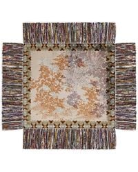 Pierre Louis Mascia - Abstract-Print Fringed Scarf - Lyst