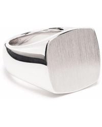 Tom Wood - Cushion Satin Square Ring - Lyst