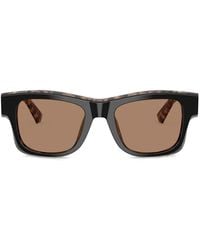 Dolce & Gabbana - Havana Rectangle Sunglasses - Lyst